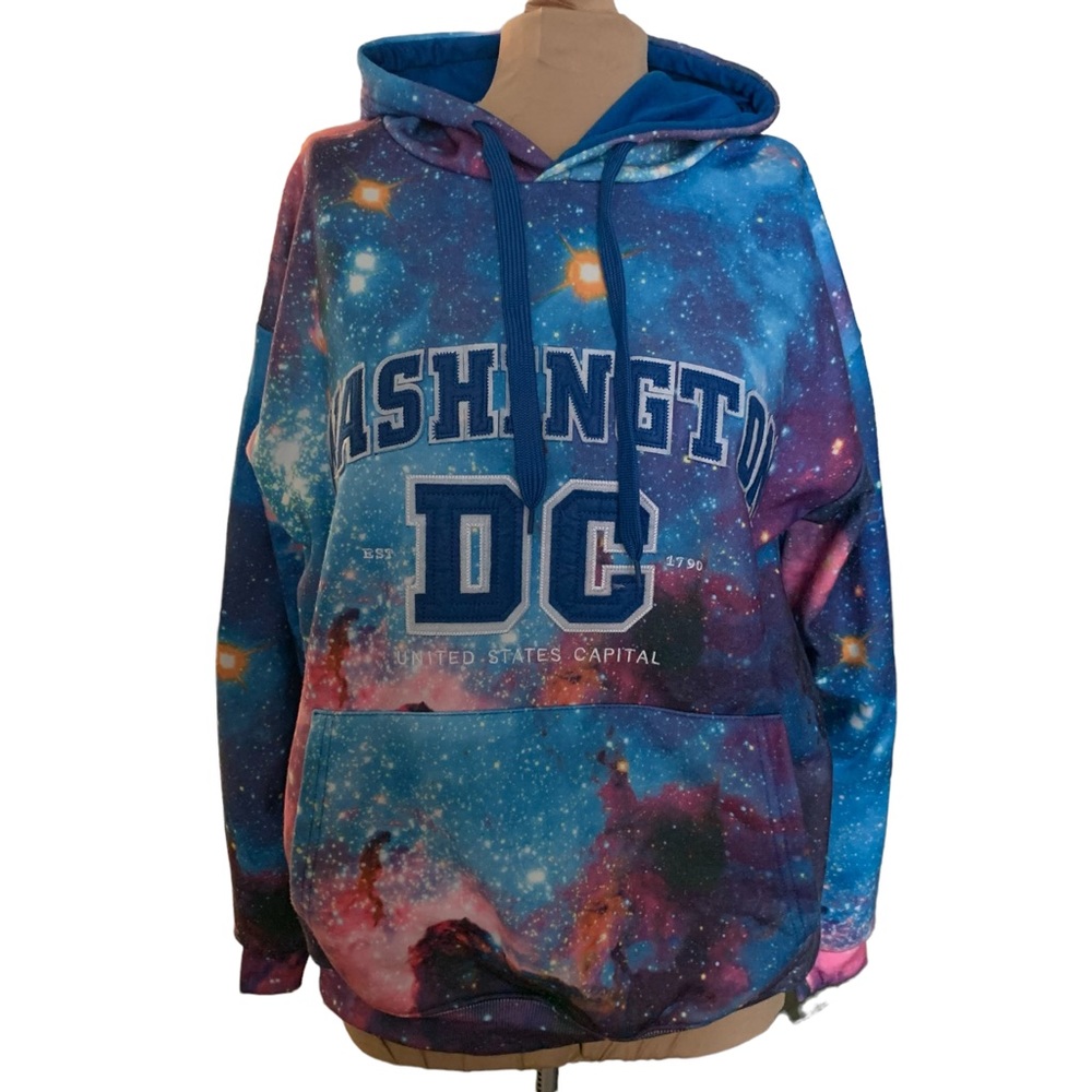 Washington DC Galaxy Sweater Hoodie women’s Large